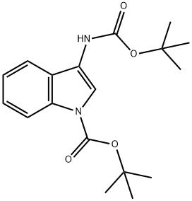 3-(TERT-BUTOXYCARBONYLAMINO)-1-(TERT-BUTOXYCARBONYL)INDOLE Structure