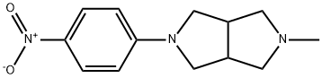 Octahydro-2-methyl-5-(4-nitrophenyl)pyrrolo[3,4-c]pyrrole Structure