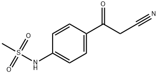 4-(2-CYANOACETYL)METHANESULFONANILIDE, 107929-91-9, 结构式