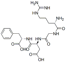 arginyl-glycyl-aspartyl-phenylalanine Struktur