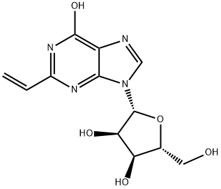 2-Vinyl-9-[beta-d-ribofuranosyl]hypoxanthine Struktur