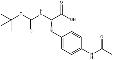 BOC-PHE(4-NHAC)-OH|4-(乙酰氨基)-N-[(1,1-二甲基乙氧基)羰基]-L-苯丙氨酸