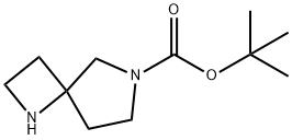 1,6-Diazaspiro[3.4]octane-6-carboxylic acid, 1,1-dimethylethyl ester Struktur