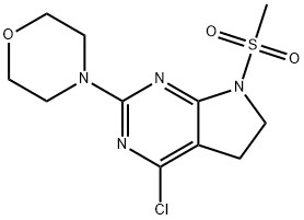 4-(4-氯-7-(甲磺酰基)-6,7-二氢-5H-吡咯并[2,3-D]嘧啶-2-基)吗啉