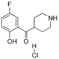 4-(5-氟-2-羟基苯甲酰基)哌啶 盐酸盐, 1182284-28-1, 结构式