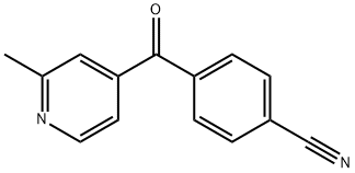 4-(4-Cyanobenzoyl)-2-methylpyridine Struktur