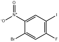 1-Bromo-5-fluoro-4-iodo-2-nitrobenzene Structure