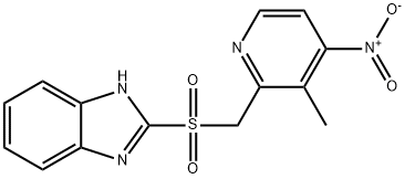 1H-BenziMidazole, 2-[[(3-Methyl-4-nitro-2-pyridinyl)Methyl]sulfonyl]- Struktur