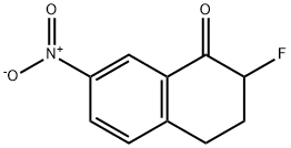 1(2H)-Naphthalenone, 2-fluoro-3,4-dihydro-7-nitro- Struktur
