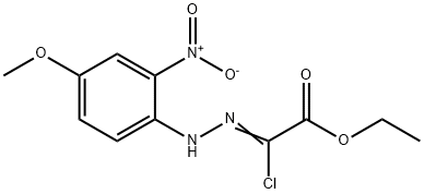 ETHYL 2-CHLORO-2-[2-(4-METHOXY-2-NITROPHENYL)HYDRAZONO]ACETATE Struktur