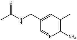 N-((6-Amino-5-methylpyridin-3-yl)methyl)acetamide Struktur