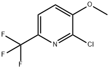 2-Chloro-3-methoxy-6-(trifluoromethyl)pyridine Struktur