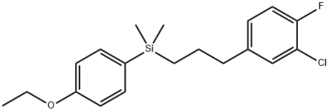 1-((3-(3-chloro-4-fluorophenyl)propyl)dimethylsilanyl)-4-ethoxybenzene Structure