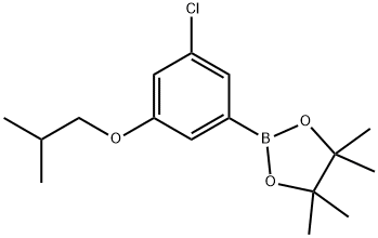 2-(3-Chloro-5-isobutoxyphenyl)-4,4,5,5-tetramethyl-1,3,2-dioxaborolane|3-CHLORO-5-ISOBUTOXYPHENYLBORONIC ACID, PINACOL ESTER