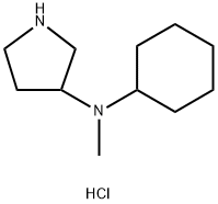 N-Cyclohexyl-N-methyl-3-pyrrolidinaminedihydrochloride Struktur