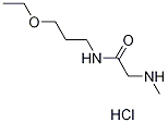 N-(3-Ethoxypropyl)-2-(methylamino)acetamidehydrochloride Struktur
