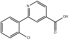 4-Pyridinecarboxylic acid, 2-(2-chlorophenyl)- Structure