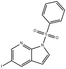 1-Benzenesulfonyl-5-iodo-1H-pyrrolo[2,3-b]pyridine|1-BENZENESULFONYL-5-IODO-1H-PYRROLO[2,3-B]PYRIDINE