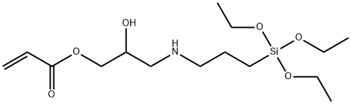 N-(3-ACRYLOXY-2-HYDROXYPROPYL)-3-AMINOPROPYLTRIETHOXYSILANE Struktur