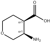 CIS-3-AMINO-TETRAHYDROPYRAN-4-CARBOXYLIC ACID Structure
