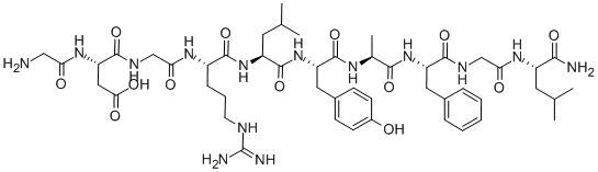 H-GLY-ASP-GLY-ARG-LEU-TYR-ALA-PHE-GLY-LEU-NH2|GLY-ASP-GLY-ARG-LEU-TYR-ALA-PHE-GLY-LEU-NH2