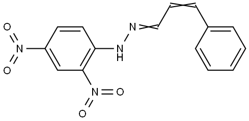 Cinnamaldehyde (2,4-dinitrophenyl)hydrazone Structure