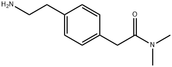 2-[4-(2-氨基乙基)-苯基]-N,N-二乙基乙酰胺, 124499-22-5, 结构式