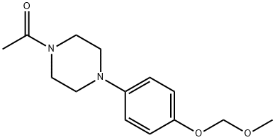 1-Acetyl-4-[4-(MethoxyMethoxy)phenyl]piperazine Struktur
