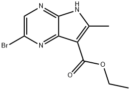 2-BROMO-6-METHYL-5H-PYRROLO[2,3-B]PYRAZINE-7-CARBOXYLIC ACID ETHYL ESTER|2-溴-6-甲基-5H-吡咯并[2,3-B]吡嗪-7-羧酸乙酯