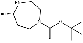 (S)-1-BOC-5-メチル-1,4-ジアゼパン 化学構造式
