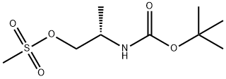 (S)-Methanesulphonic acid 2-Boc-aminopropyl ester Struktur