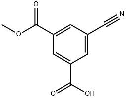 3-CYANO-5-(METHOXYCARBONYL)BENZOIC ACID, 126739-90-0, 结构式
