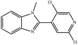 2-(2,5-dichloropyridin-4-yl)-1-Methyl-1H-benzo[d]iMidazole Structure