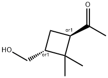 Ethanone, 1-[3-(hydroxymethyl)-2,2-dimethylcyclobutyl]-, trans- (9CI) Struktur