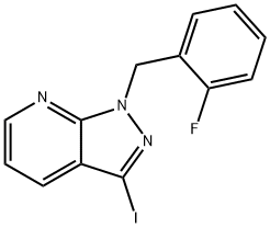 1-(2-Fluorobenzyl)-3-iodo-1H-pyrazolo[3,4-b]pyridine|1-(2氟苯甲醇)-3-碘-1H-吡唑并[3,4-B] 吡啶