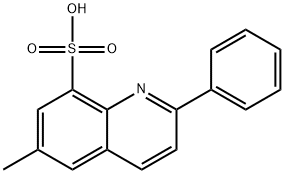8-Quinolinesulfonic  acid,  6-methyl-2-phenyl- Struktur