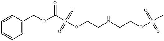 N-Cbz-N,N-bis{2-[(methylsulfonyl)oxy]ethyl}-amine Struktur