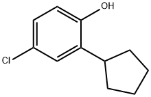 2-CYCLOPENTYL-4-CHLOROPHENOL Struktur