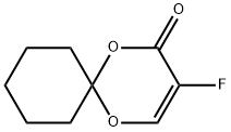 3-Fluoro-1,5-dioxaspiro[5.5]undec-3-en-2-one, 134878-53-8, 结构式