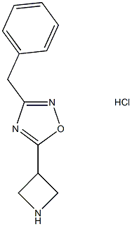 5-Azetidin-3-yl-3-benzyl-1,2,4-oxadiazole hydrochloride Struktur