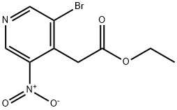 Ethyl 3-bromo-5-nitropyridine-4-acetate Struktur