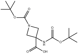 1-[(tert-butoxy)carbonyl]-3-{[(tert-butoxy)carbonyl]amino}azetidine-3-carboxylic acid|1-[(叔丁氧基)羰基]-3-{[(叔丁氧基)羰基]氨基}氮杂环丁烷-3-羧酸