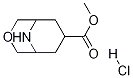 3-Oxa-9-aza-bicyclo[3.3.1]nonane-7-carboxylic acid Methyl ester hydrochloride Struktur
