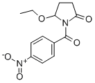 (+-)-5-Ethoxy-1-(4-nitrobenzoyl)-2-pyrrolidinone Struktur