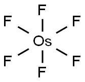 osmium hexafluoride Struktur