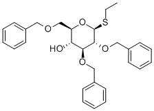 Ethyl 2,3,6-tri-O-benzyl-1-thio-b-D-glucopyranoside Struktur