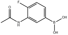 5'-Borono-2'-fluoroacetanilide, 3-(Acetylamino)-4-fluorobenzeneboronic acid Structure