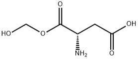 L-Aspartic acid, 1-(hydroxymethyl) ester (9CI) Struktur