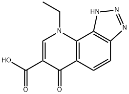 4-ethyl-4,7-dihydrotriazolo(4,5-h)quinolin-7-one-6-carboxylic acid Structure