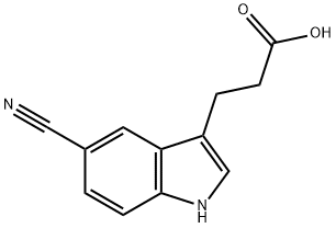 1H-INDOLE-3-PROPANOIC ACID, 5-CYANO-
